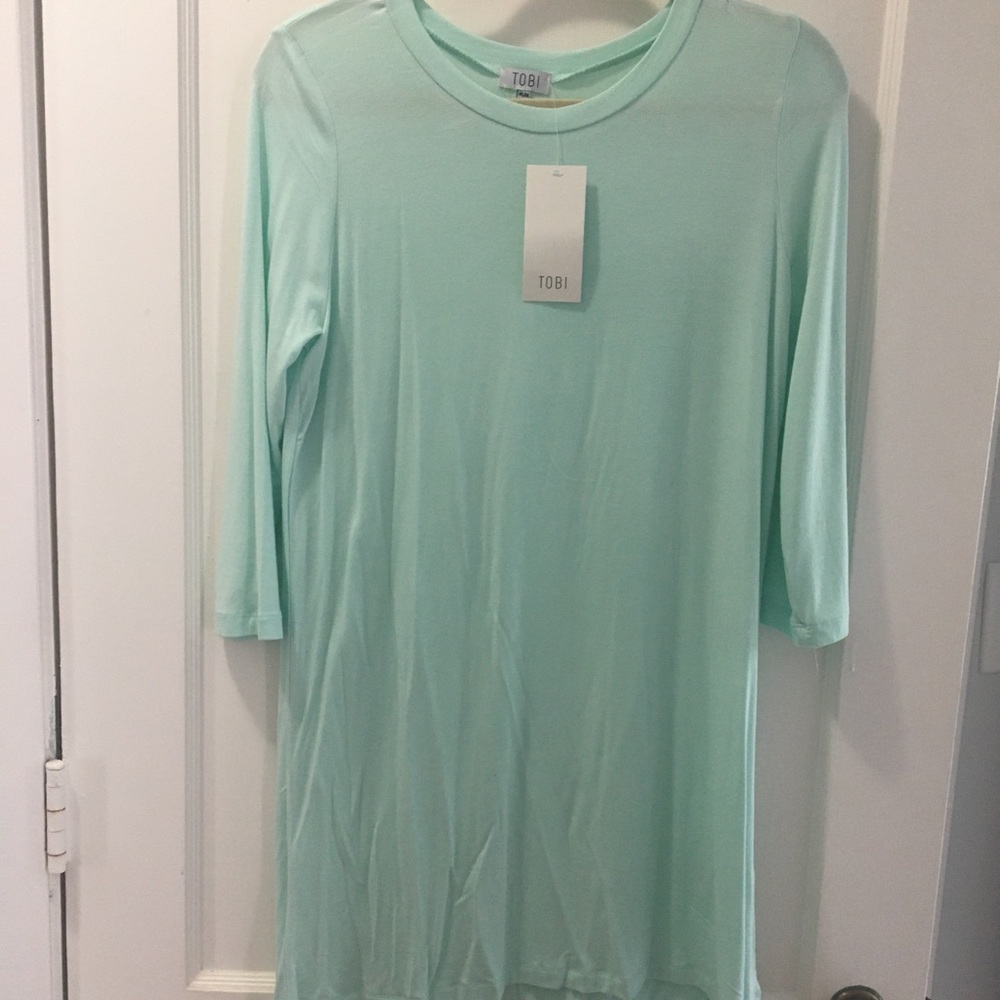 Sea foam swing Dress, new with tags. Tobi. medium